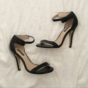 ShoeMint Shiva Strappy Black Heel